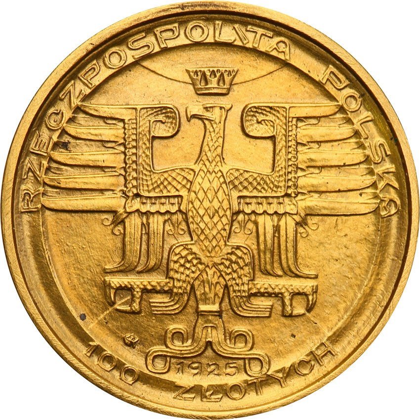 II RP. PRÓBA złoto 100 złotych 1925, Kopernik Drugi znany egzemplarz